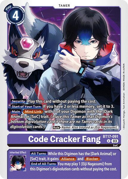 Code Cracker Fang - Secret Crisis (BT-17)