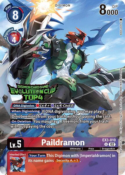 Paildramon (August 2024 Evolution Cup Top 4) - Draconic Roar (EX-03)