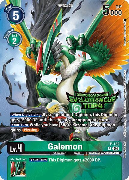 Galemon (August 2024 Evolution Cup Top 4) - Digimon Promotion Cards (D-PR)