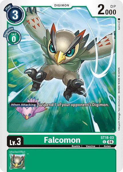 Falcomon - Starter Deck 18: Guardian Vortex (ST-18)