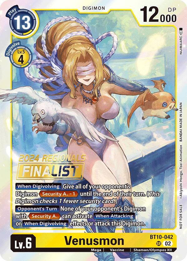 Venusmon (2024 Regionals Finalist) - Xros Encounter (BT-10)