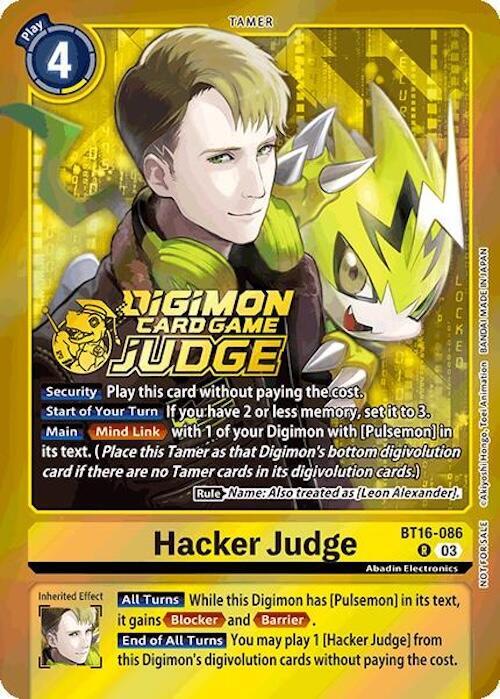 Hacker Judge (Judge Pack 6) - Beginning Observer (BT16)