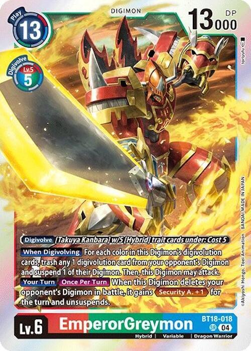 EmperorGreymon - Release Special Booster 2.0 (BT18-19)