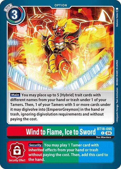 Wind to Flame, Ice to Sword - Release Special Booster 2.0 (BT18-19)