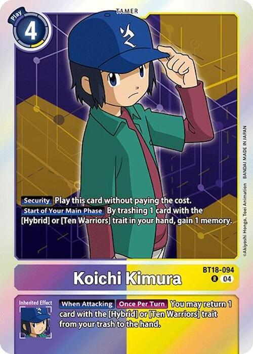 Koichi Kimura - Release Special Booster 2.0 (BT18-19)
