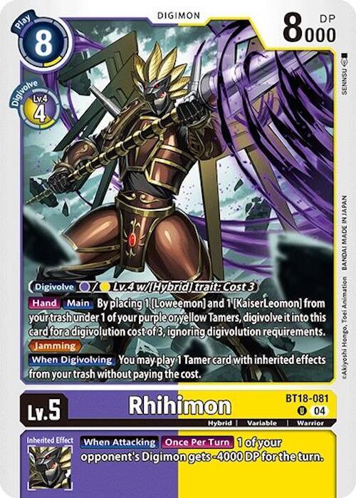 Rhihimon - Release Special Booster 2.0 (BT18-19)