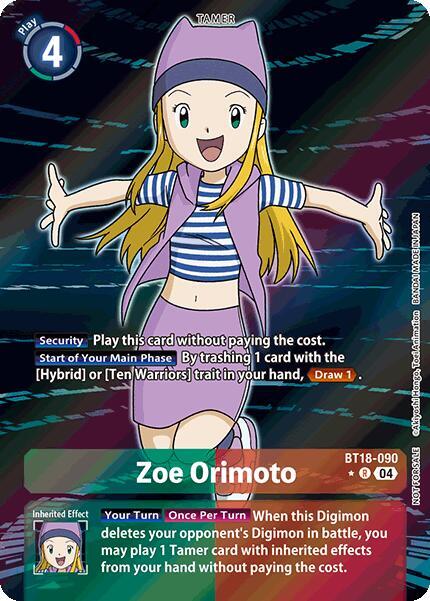 Zoe Orimoto (Release Special Booster 2.0: Box Promotion Pack) - Release Special Booster 2.0 (BT18-19)