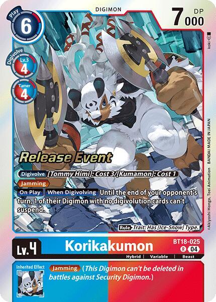 Korikakumon - Release Special Booster 2.0 Celebration Event Cards (BT18-19_PR)