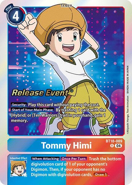 Tommy Himi - Release Special Booster 2.0 Celebration Event Cards (BT18-19_PR)