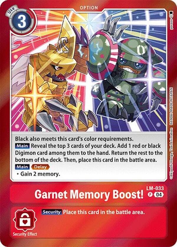 Garnet Memory Boost! - Special Limited Set (LM-01-05)