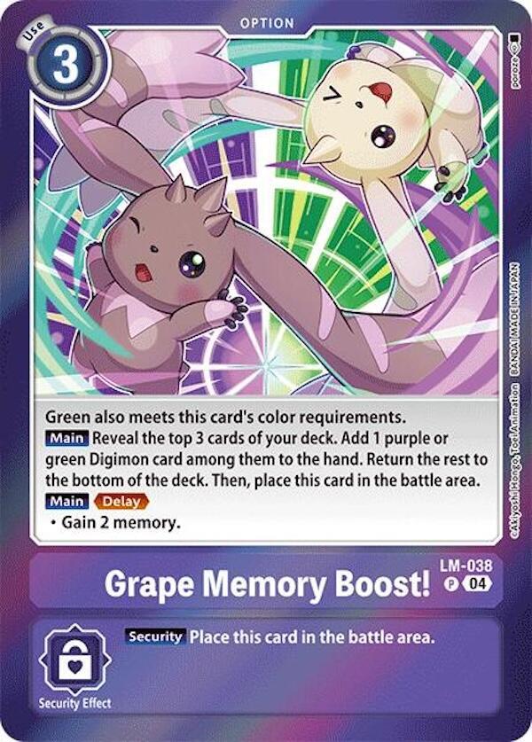 Grape Memory Boost! - Special Limited Set (LM-01-05)