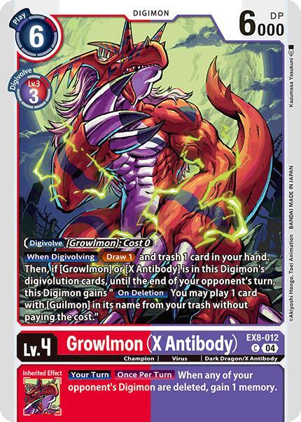 Growlmon (X Antibody) - Chain of Liberation (EX-08)