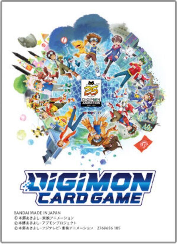 Digimon Animation Series 25th Anniversary Set Digi-Egg Sleeves (5-Pack) + Digimon Animation Series 25th Anniversary Set Deck Sleeves (50-Pack)