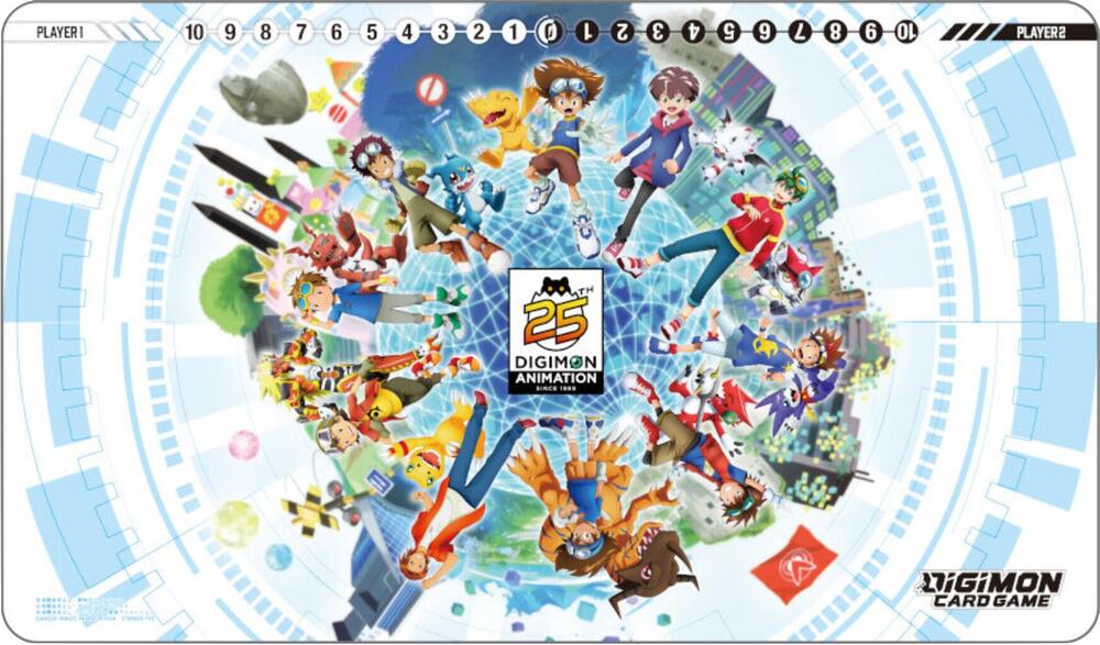 Digimon Card Game: Digimon Animation Series 25th Anniversary Set Promotional Playmat - Bandai Playmats