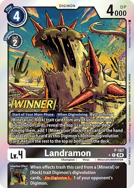 Landramon (Store Tournament 2025 Vol.1 Winner Pack) - Digimon Promotion Cards (D-PR)