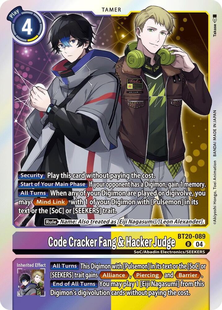 Code Cracker Fang & Hacker Judge - Release Special Booster 2.5 (BT19-20)