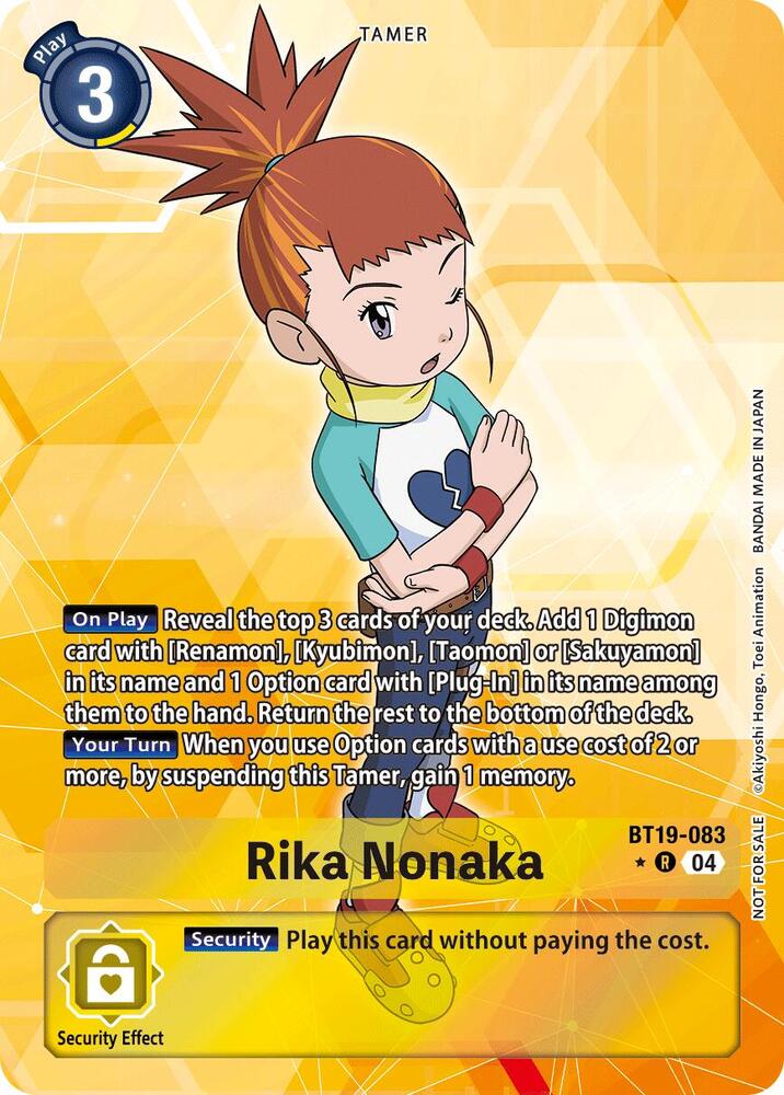 Rika Nonaka (Release Special Booster 2.5: Box Promotion Pack) - Release Special Booster 2.5 (BT19-20)