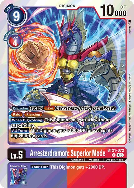 Arresterdramon: Superior Mode - World Convergence (BT-21)