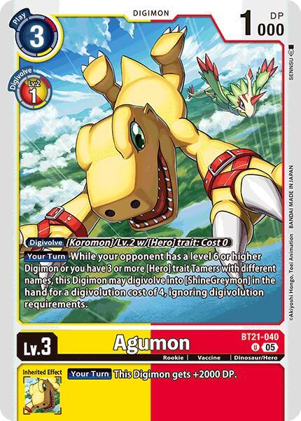 Agumon - BT21-040 - World Convergence (BT21)