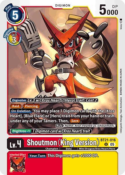 Shoutmon (King Version) - World Convergence (BT21)