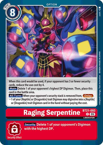 Raging Serpentine - World Convergence (BT21)