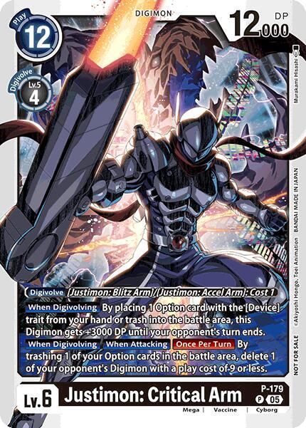 Justimon: Critical Arm (Store Tournament 2025 Vol.2 Participation Pack) - Digimon Promotion Cards (D-PR)
