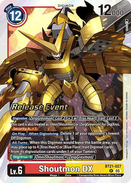 Shoutmon DX - World Convergence Release Event Cards (BT-21_PR)