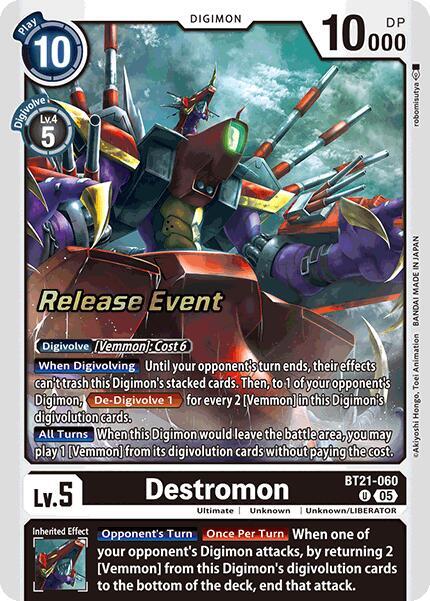 Destromon - World Convergence Release Event Cards (BT-21_PR)