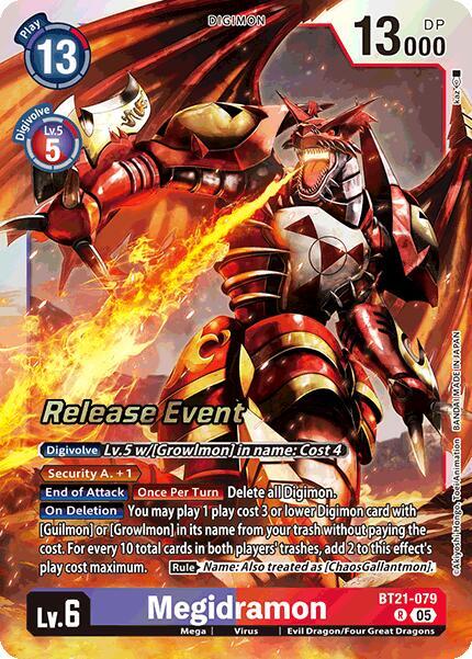 Megidramon - World Convergence Release Event Cards (BT21_PR)