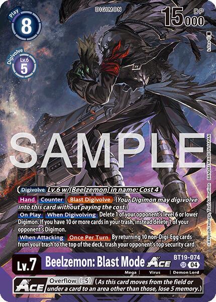 Beelzemon: Blast Mode ACE - Limited Card Pack -Billion Bullet- (LM-06)