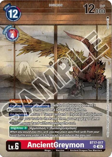 AncientGreymon (Tamer's Selection Box Ver. Championship 2024) - Secret Crisis (BT-17)