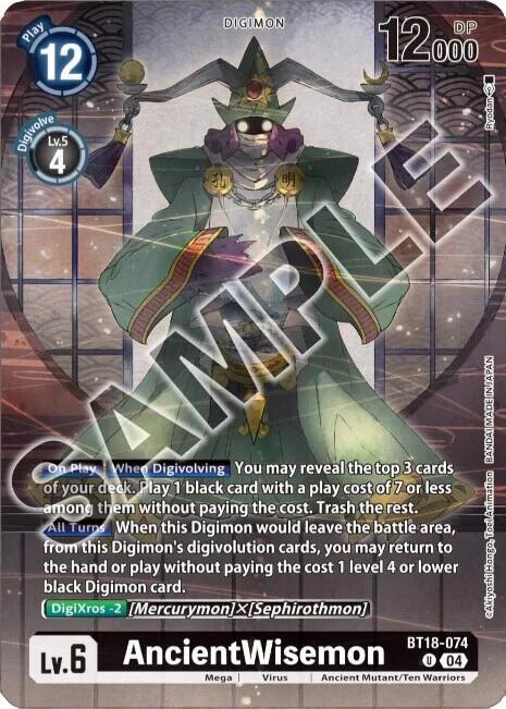 AncientWisemon (Tamer's Selection Box Ver. Championship 2024) - Release Special Booster 2.0 (BT18-19)