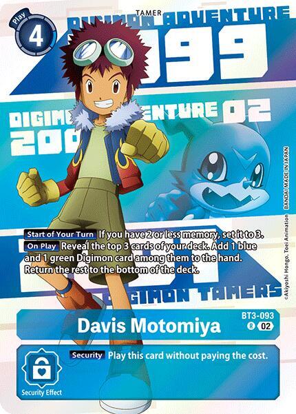 Davis Motomiya (Digimon Animation Series 25th Anniversary Set) - Release Special Booster 1.5 (BT01-03B)