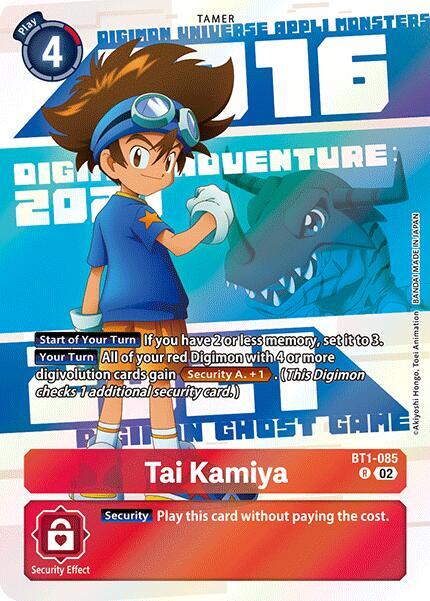 Tai Kamiya - BT1-085 (Digimon Animation Series 25th Anniversary Set) - Release Special Booster 1.0 (BT01-03A)