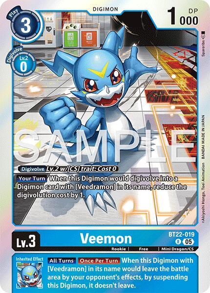 Veemon - Cyber Eden (BT-22)
