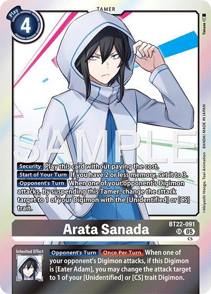 Arata Sanada - Cyber Eden (BT-22)