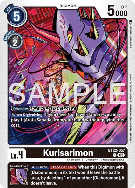 Kurisarimon - Cyber Eden (BT22)