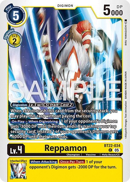 Reppamon - Cyber Eden (BT22)