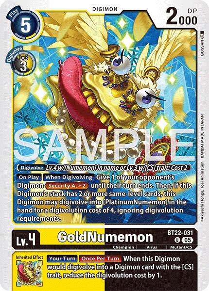 GoldNumemon - Cyber Eden (BT22)