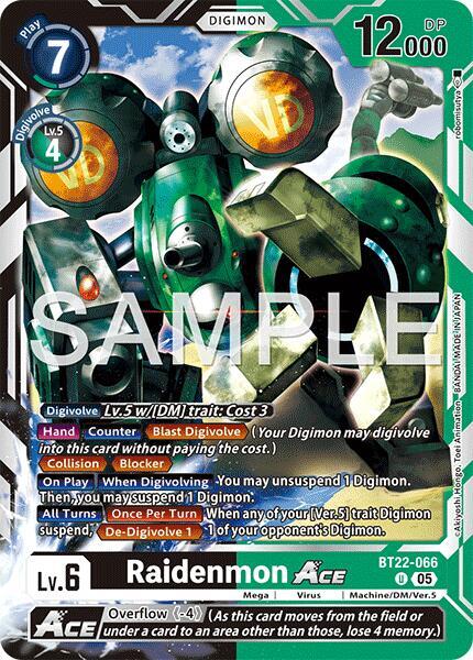 Raidenmon ACE - Cyber Eden (BT22)