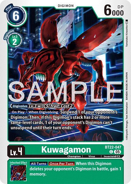 Kuwagamon - Cyber Eden (BT22)