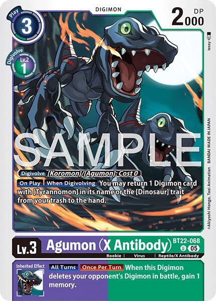 Agumon (X Antibody) - Cyber Eden (BT22)