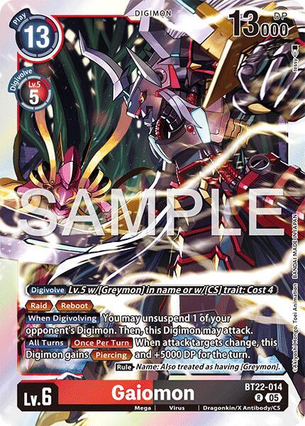 Gaiomon - Cyber Eden (BT-22)