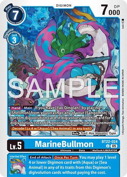 MarineBullmon - Cyber Eden (BT22)