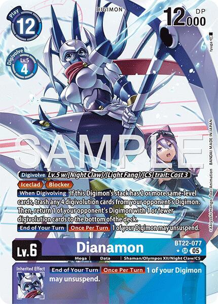 Dianamon (Alternate Art) - Cyber Eden (BT22)
