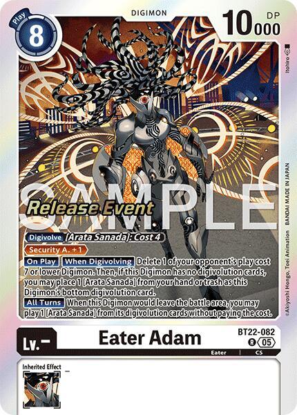 Eater Adam - Cyber Eden Release Event Cards (BT-22_PR)