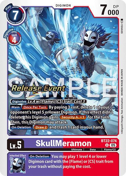 SkullMeramon - Cyber Eden Release Event Cards (BT22_RE)