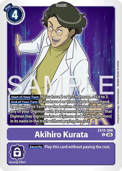Akihiro Kurata - Sinister Order (EX-10)