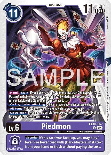 Piedmon - Sinister Order (EX-10)