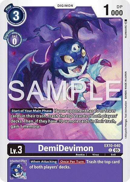 DemiDevimon - Sinister Order (EX-10)